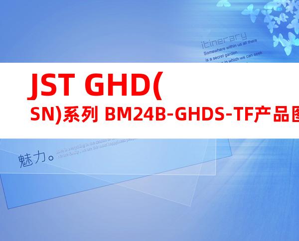 JST GHD(SN)系列 BM24B-GHDS-TF产品图纸